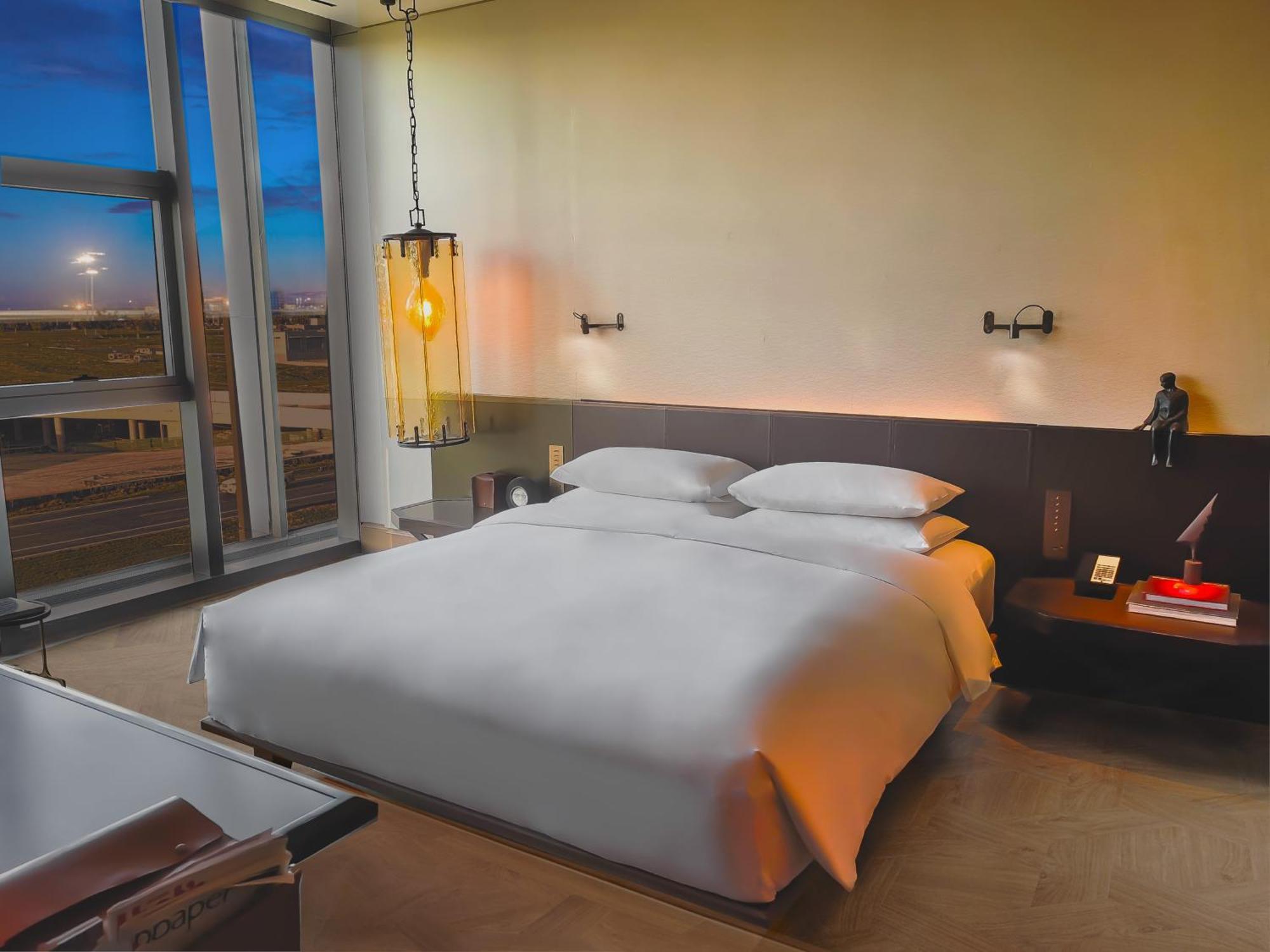 Hotel Mumian Beijing Daxing International Airport, Part Of Hyatt Exterior foto A bedroom at the hotel